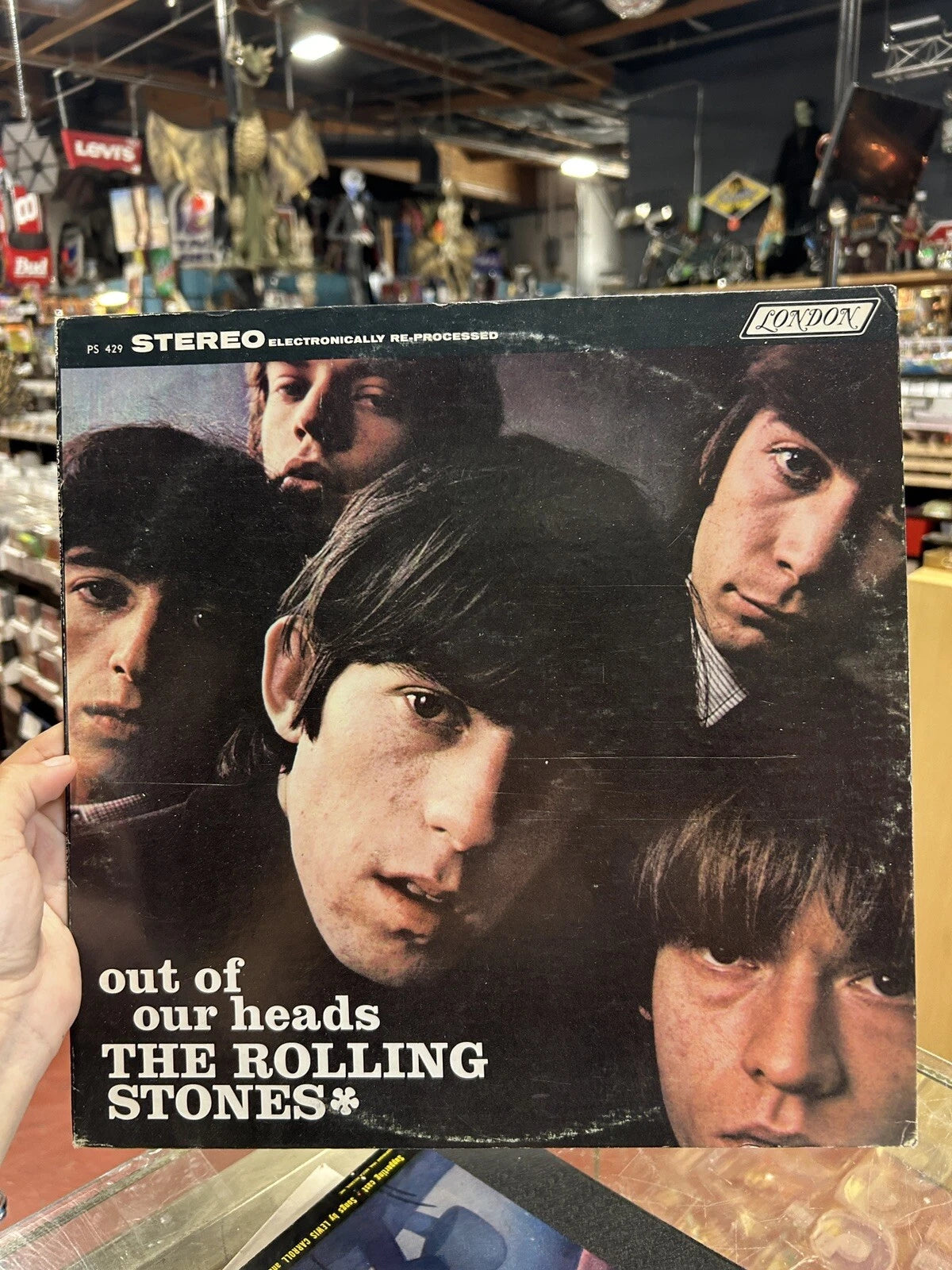 THE ROLLING STONES "Out Of Our Heads" Stereo RP LP 1966 London PS 429