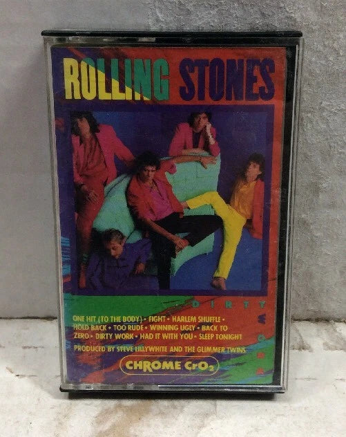 The Rolling Stones Dirty Work Cassette