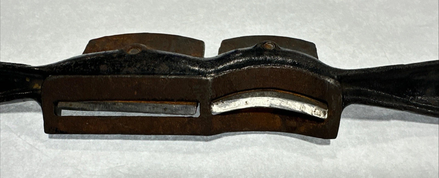 VINTAGE STANLEY NO. 60 DOUBLE CUTTER HOLLOW & STRAIGHT SPOKESHAVE W BLADES