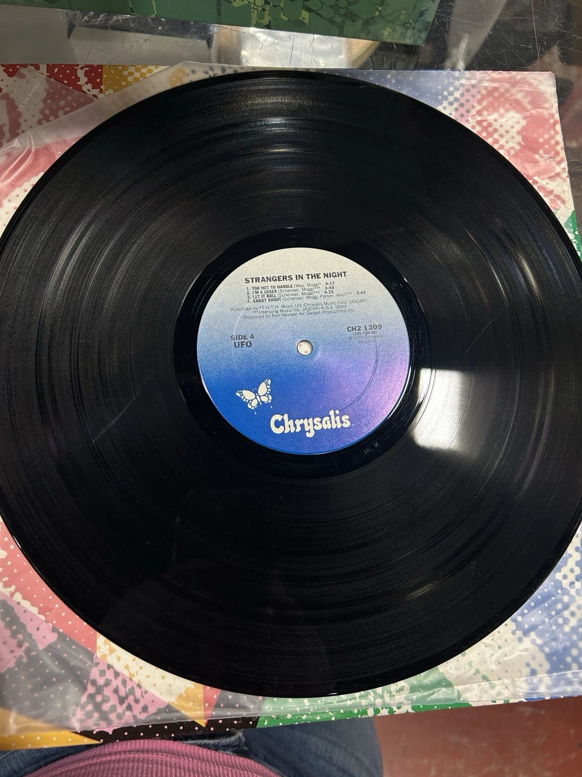 1979 UFO "Strangers In The Night" Vinyl Record LP Chrysalis Records CH2 1209