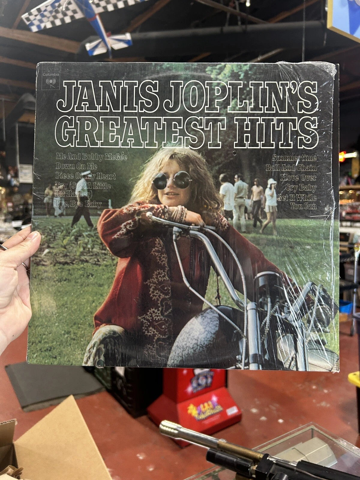 JANIS JOPLIN "Janis Joplin's Greatest Hits" LP Original 1973 Columbia VG+ shrink