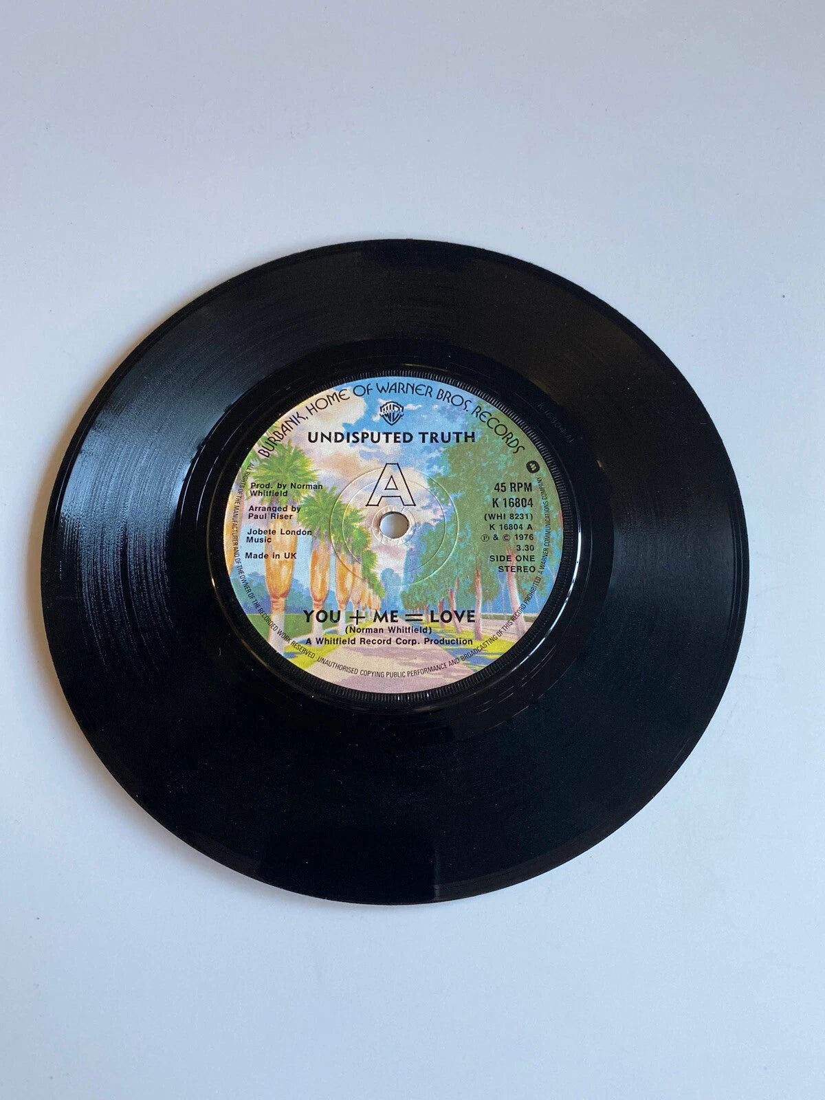 Undisputed Truth You + Me = Love 7" vinyl single record UK K16804