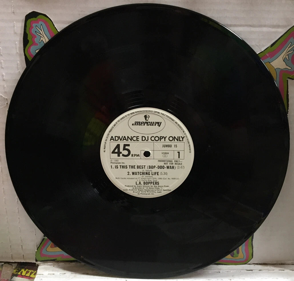 L.A.Boppers/Con Funk Shun Is This The Best/Watching Life UK Promo 12” Record