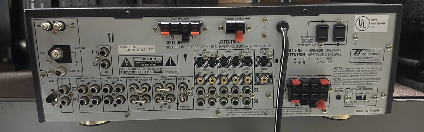 Sansui RZ-9500AV Audio Video Stereo Receiver