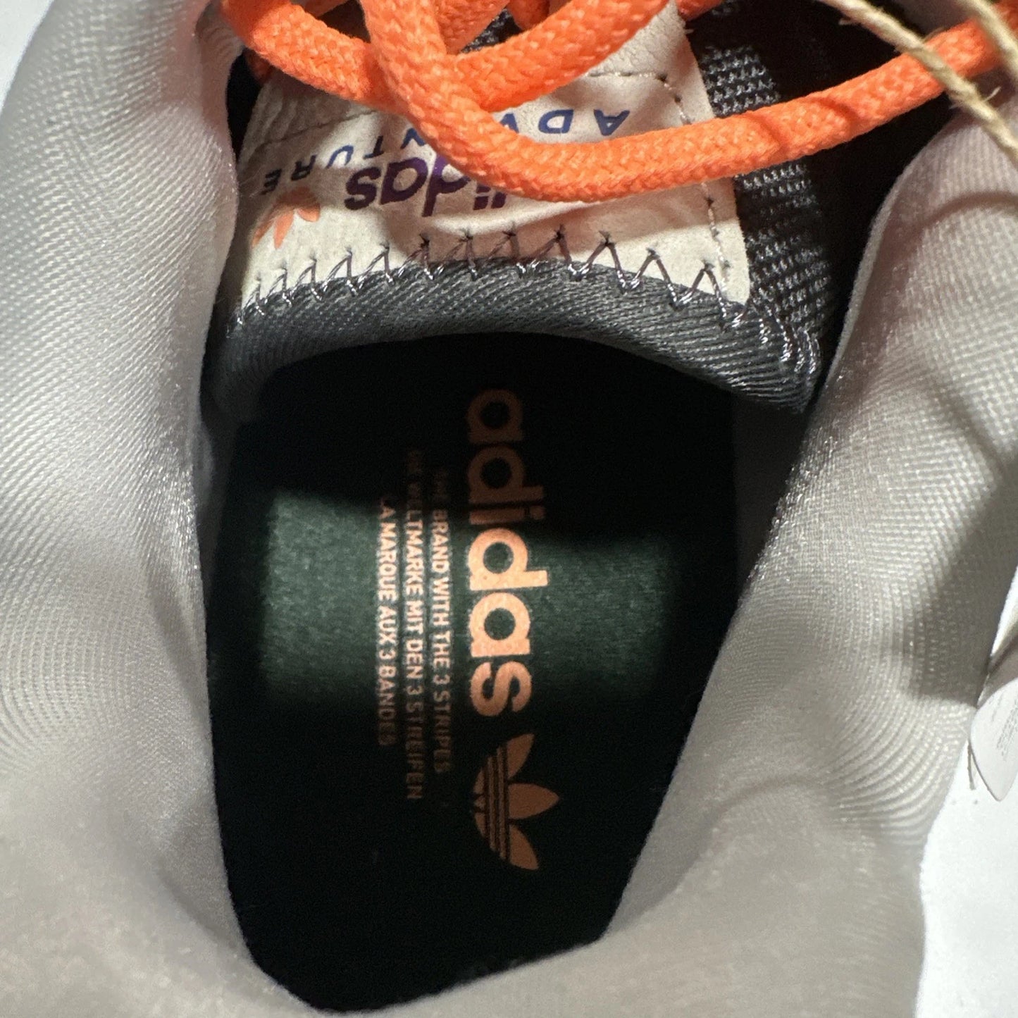 Adidas originals Hyperturf Shoes Grey Five Grey One Orange FZ6058 Men's Size 11