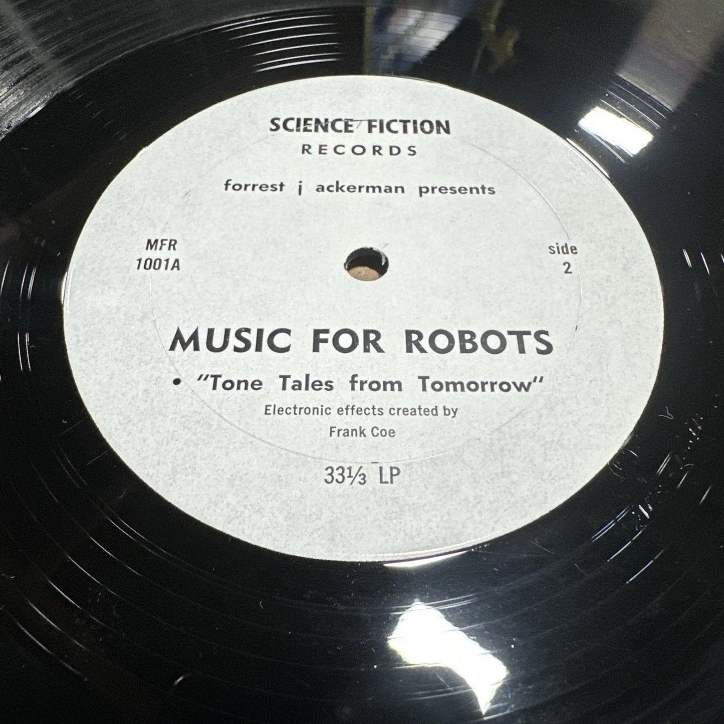 Rare 1987 Music For Robots Forest J Ackerman The Tin Age Story 12" LP