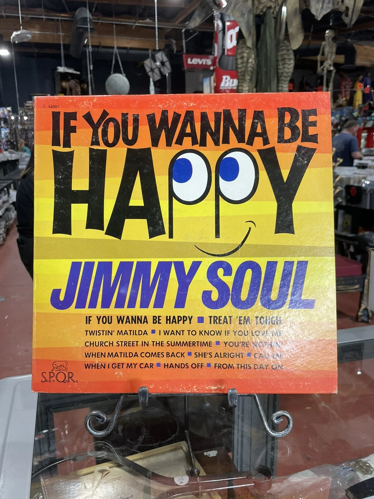 JIMMY SOUL~"IF YOU WANNA BE HAPPY"~ "vg+"~S.P.Q.R..1963 U.S.PRESS"~LP!!!