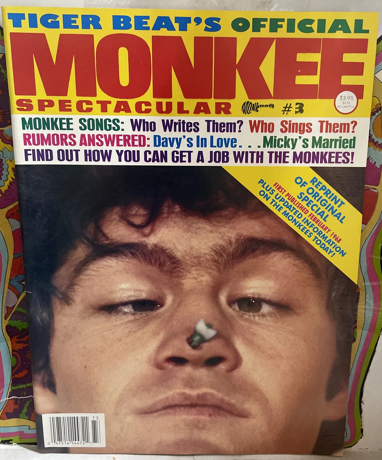 Tiger Beat’s Official Monkee Spectacular #3 Reprint Magazine