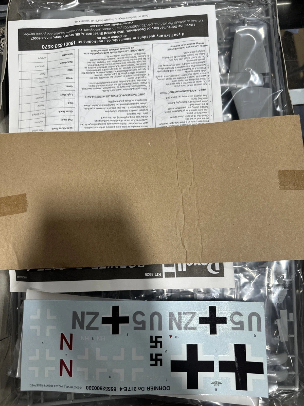Revell 1/48 Scale Dornier Do 217E-4 Open Box