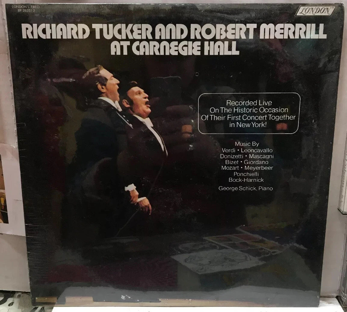 Richard Tucker & Robert Merrill At Carnegie Hall Sealed Record Set