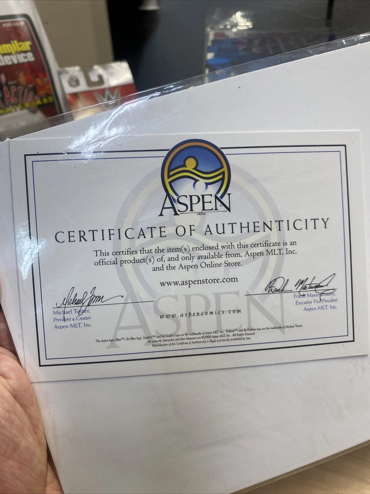 Aspen Happy Holidays Apsen Comics Exclusive Limited ed. 2009 SIGNED w/ COA