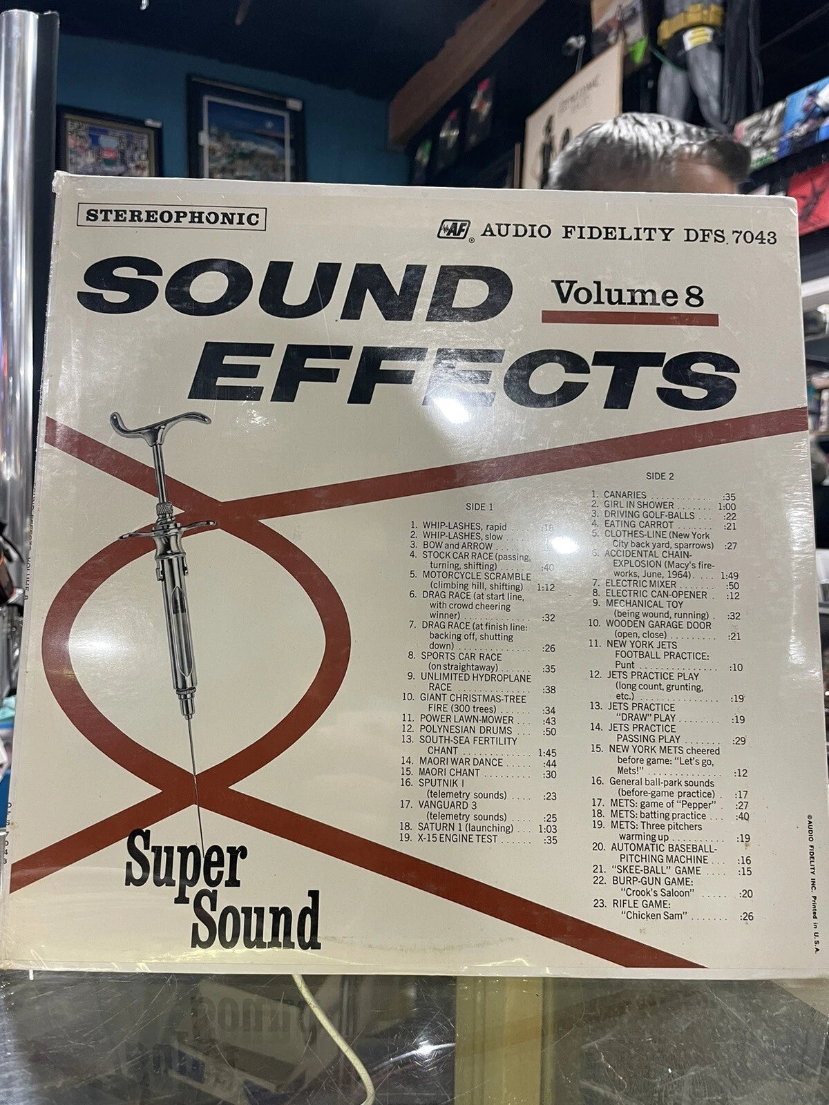 Sound Effects Vol 8 1965 Audio Fidelity SS LP DFS 7043 NY Mets Jets new sealed