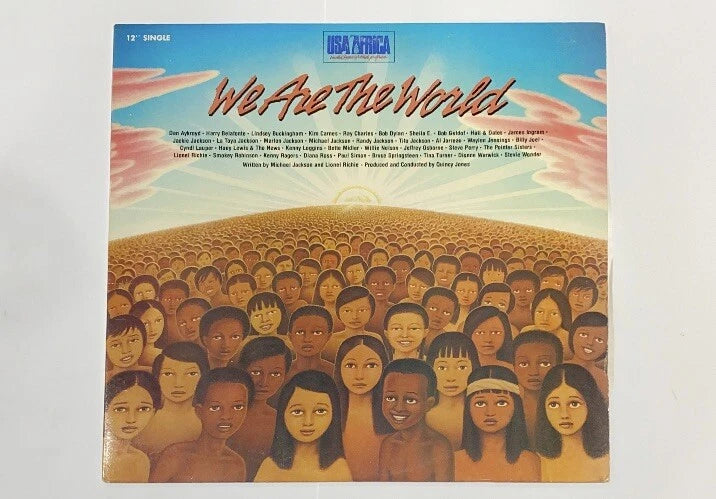USA Africa: We Are The World LP 12" Single US2 05179 1984 Lp Excellent Cond