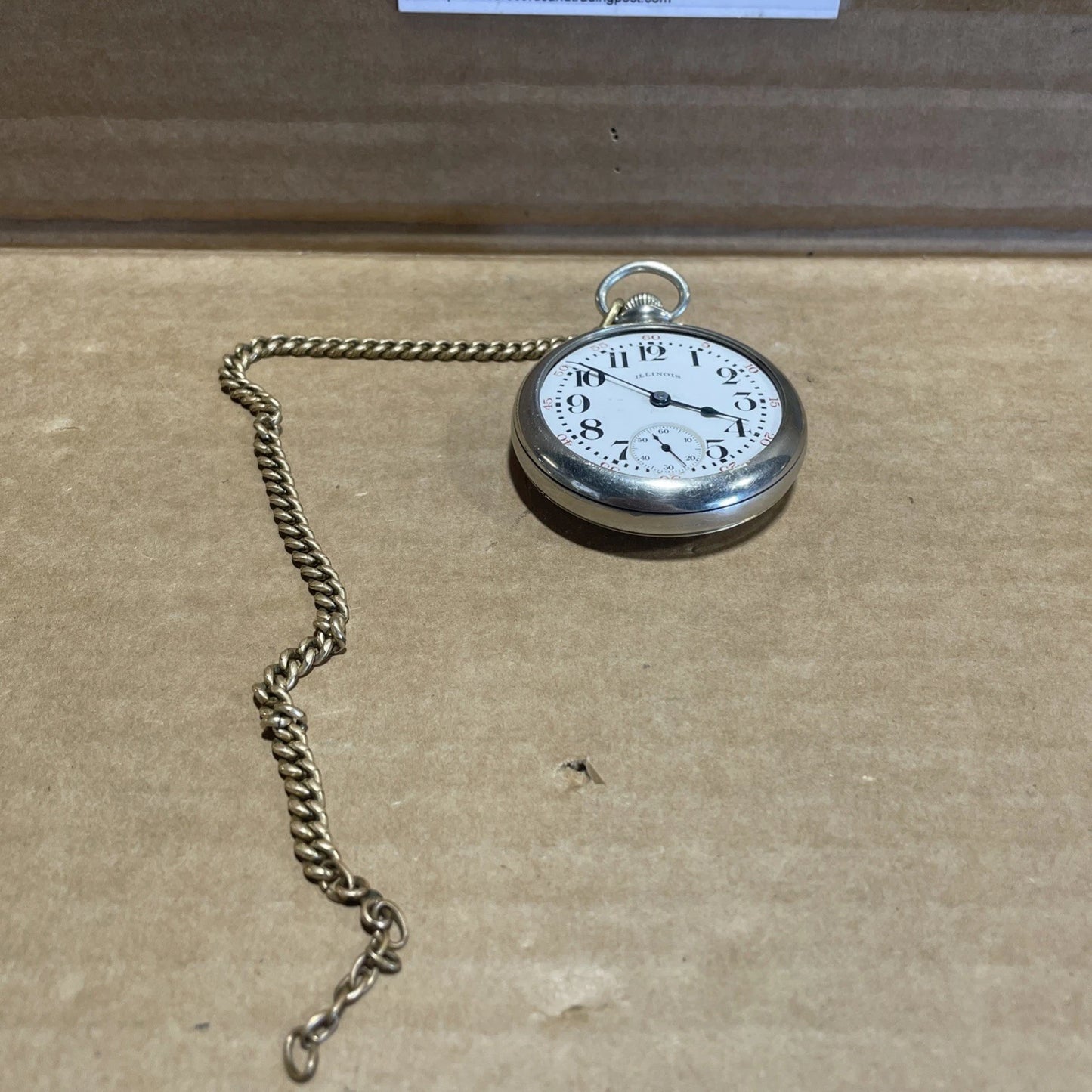 Illinois Springfield Watch Company Pocket Watch 17 Jewels #3535074