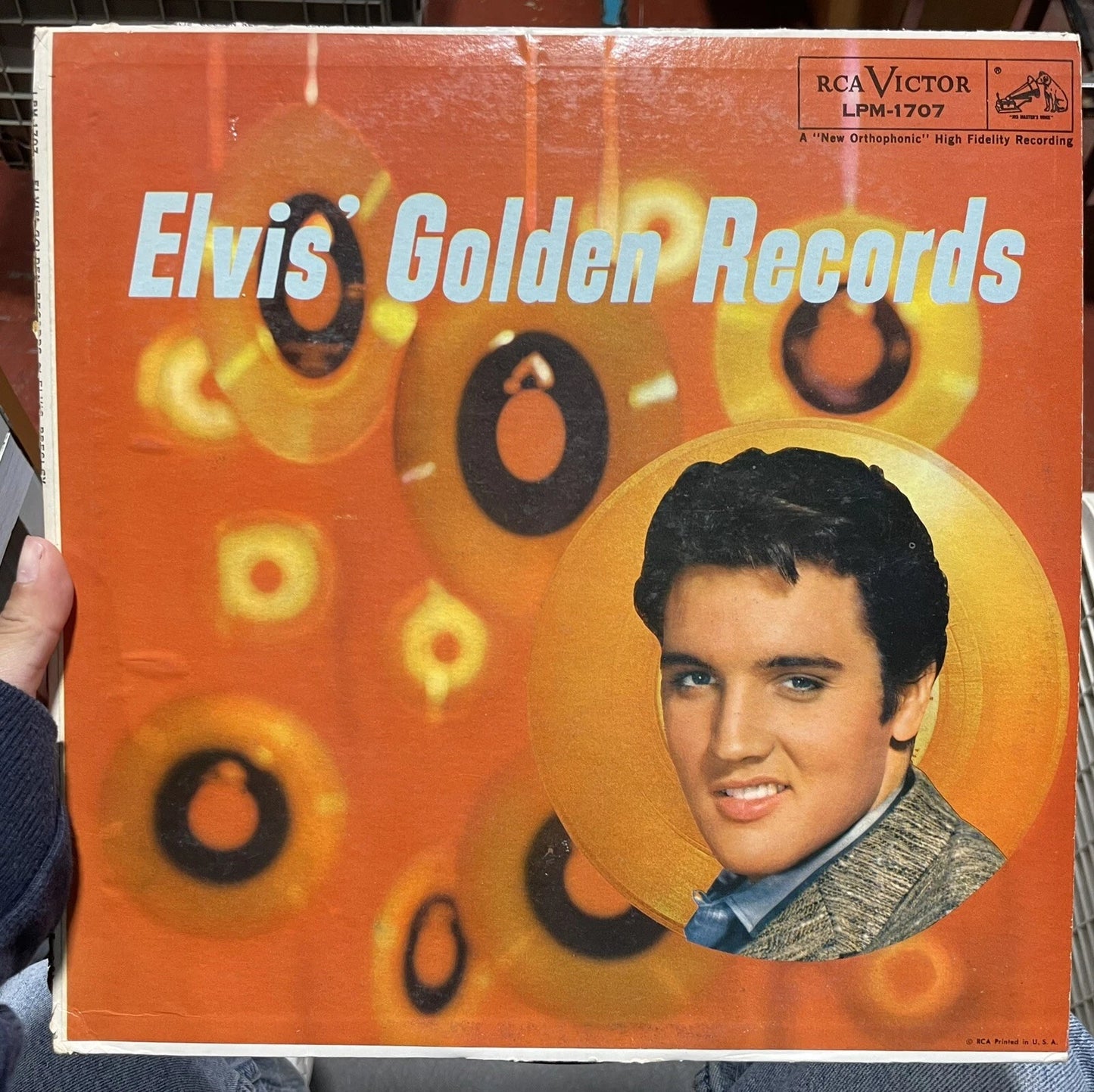 ELVIS GOLDEN RECORDS FIRST PRESS vg++ RCA USA LPM 1707