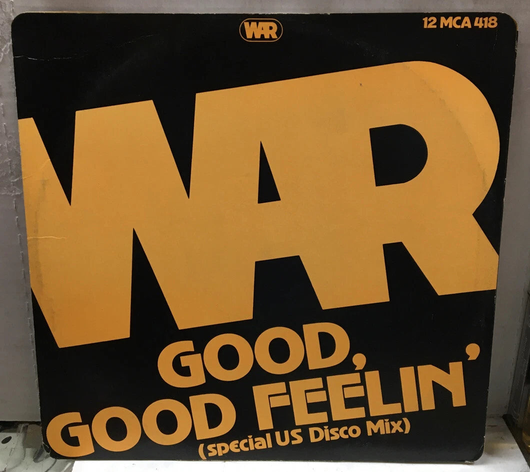 War Good,Good Feelin/The Music Band (Special U.S. Disco Mix) 12” UK Record