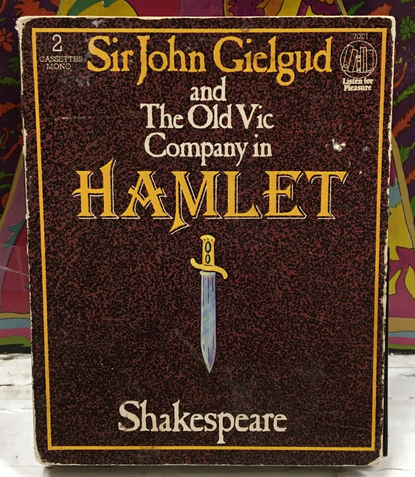 Sir John Gielgud Hamlet Audio Book Cassette Set
