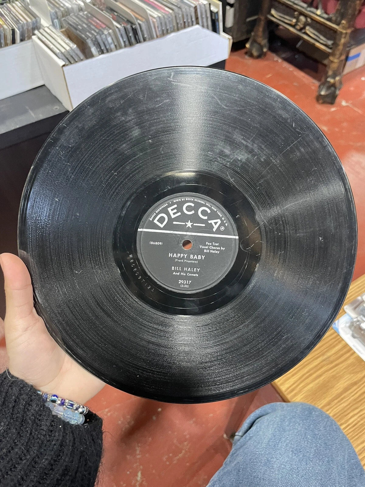 Bill Haley – 78rpm Single 10-inch Decca Records #29317 Happy Baby