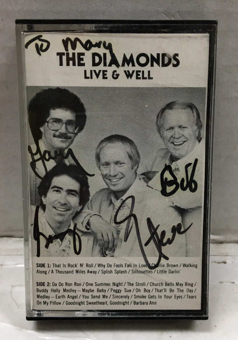 The Diamonds Live & Well Autographed Cassette