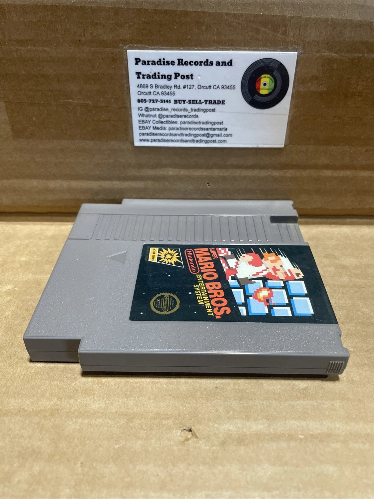 Super Mario Bros 3 Screw Nintendo Game Cartridge NES Cleaned & Tested Authentic