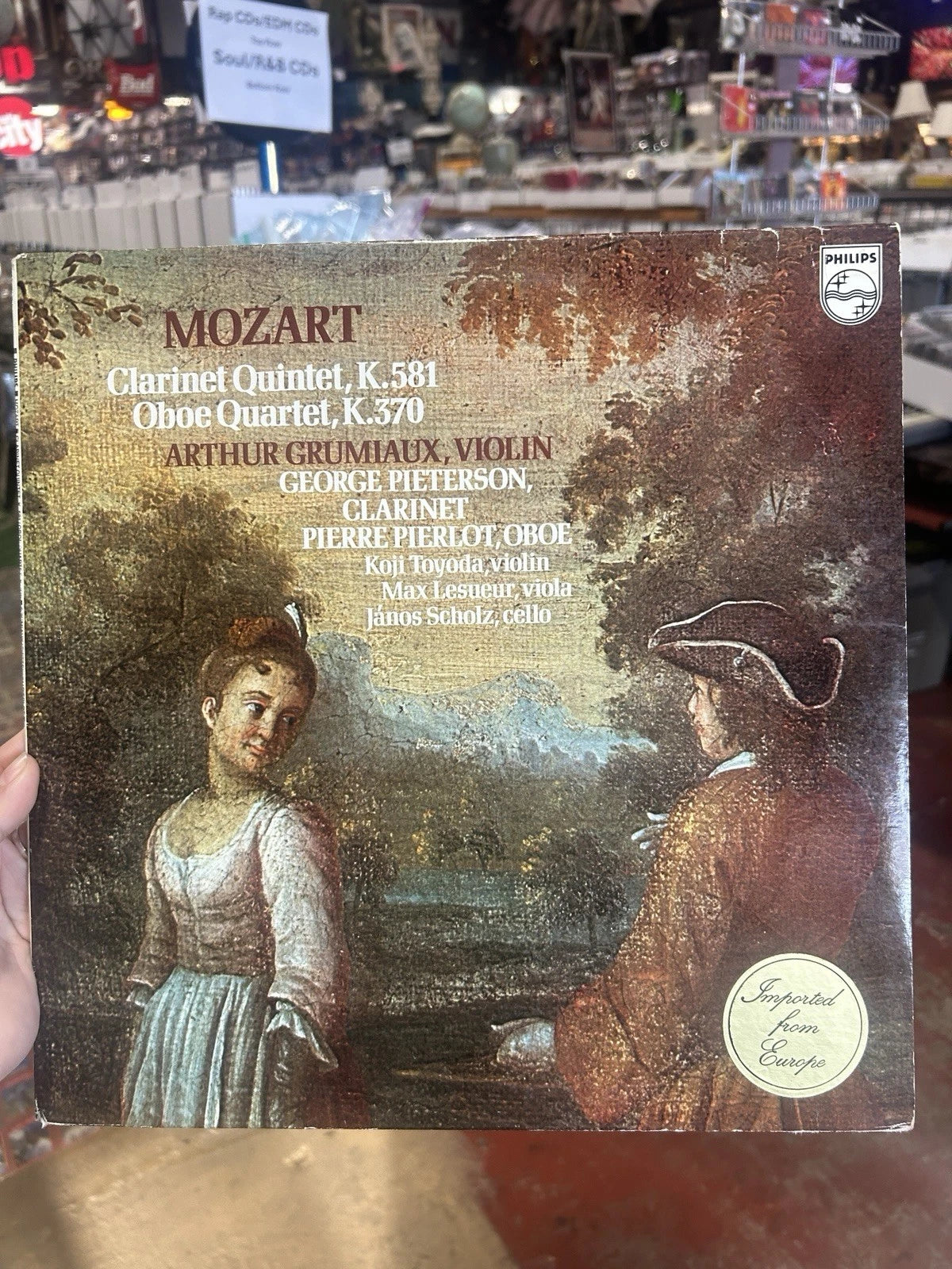 Grumiaux/Pieterson/Pierlot MOZART Clarinet Quintet/Oboe Quartet Philips 6500 924