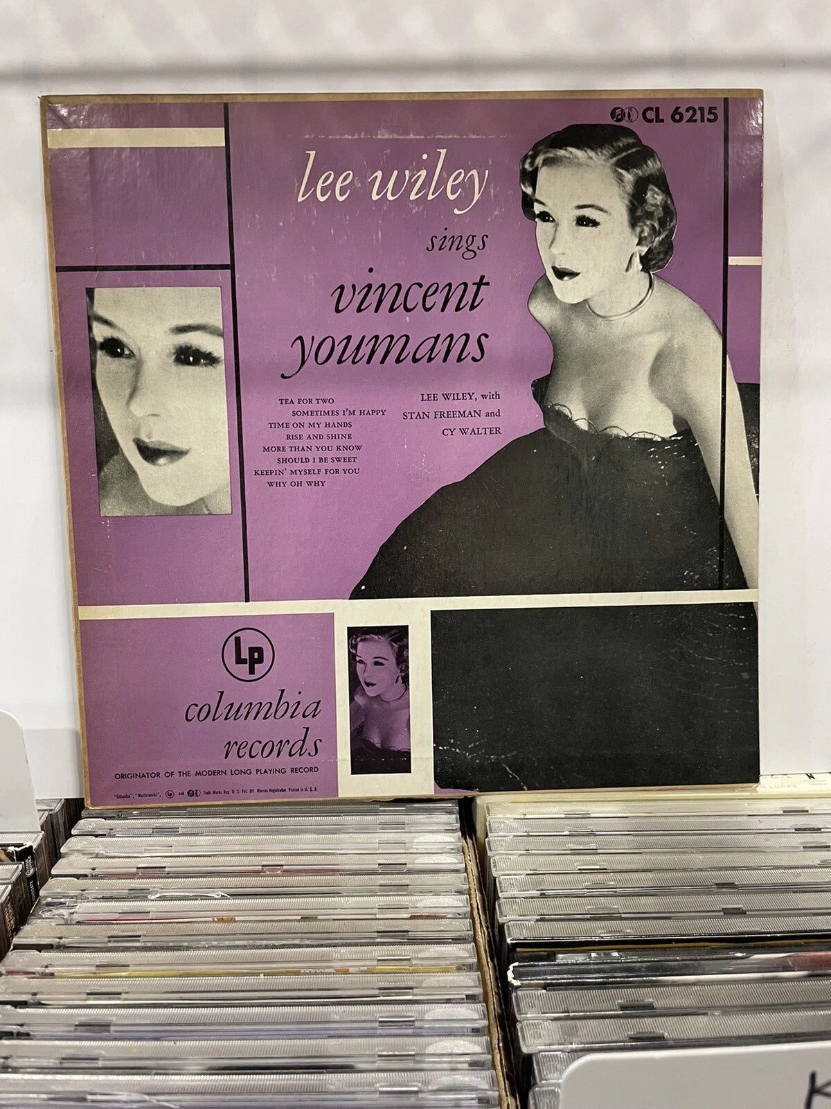 VG+ Lee Wiley Sings Vincent Youmans Columbia CL 6215 Vinyl 10" LP