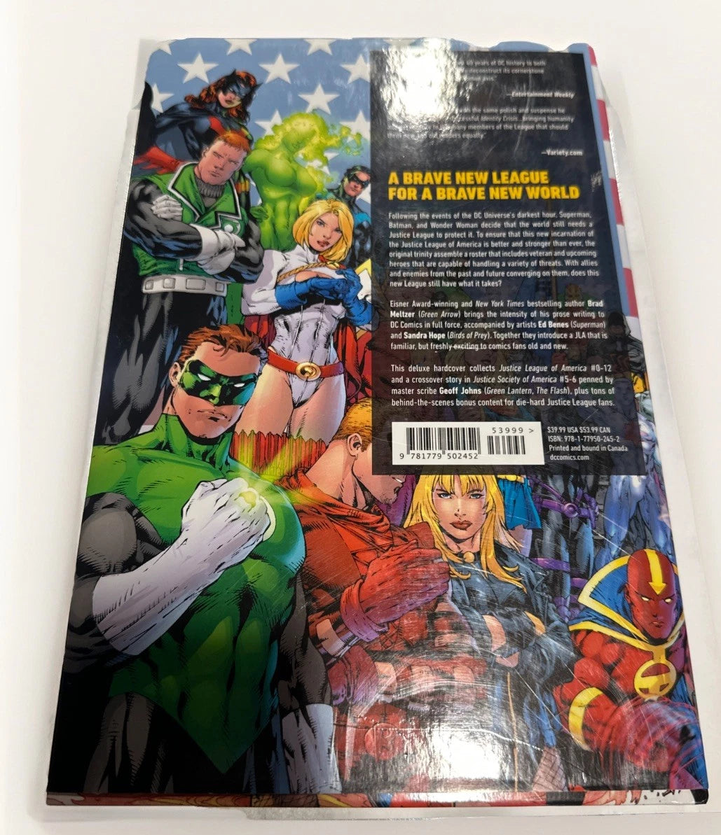 JUSTICE LEAGUE OF AMERICA By Brad Meltzer THE DELUXE EDITION Hardcover
