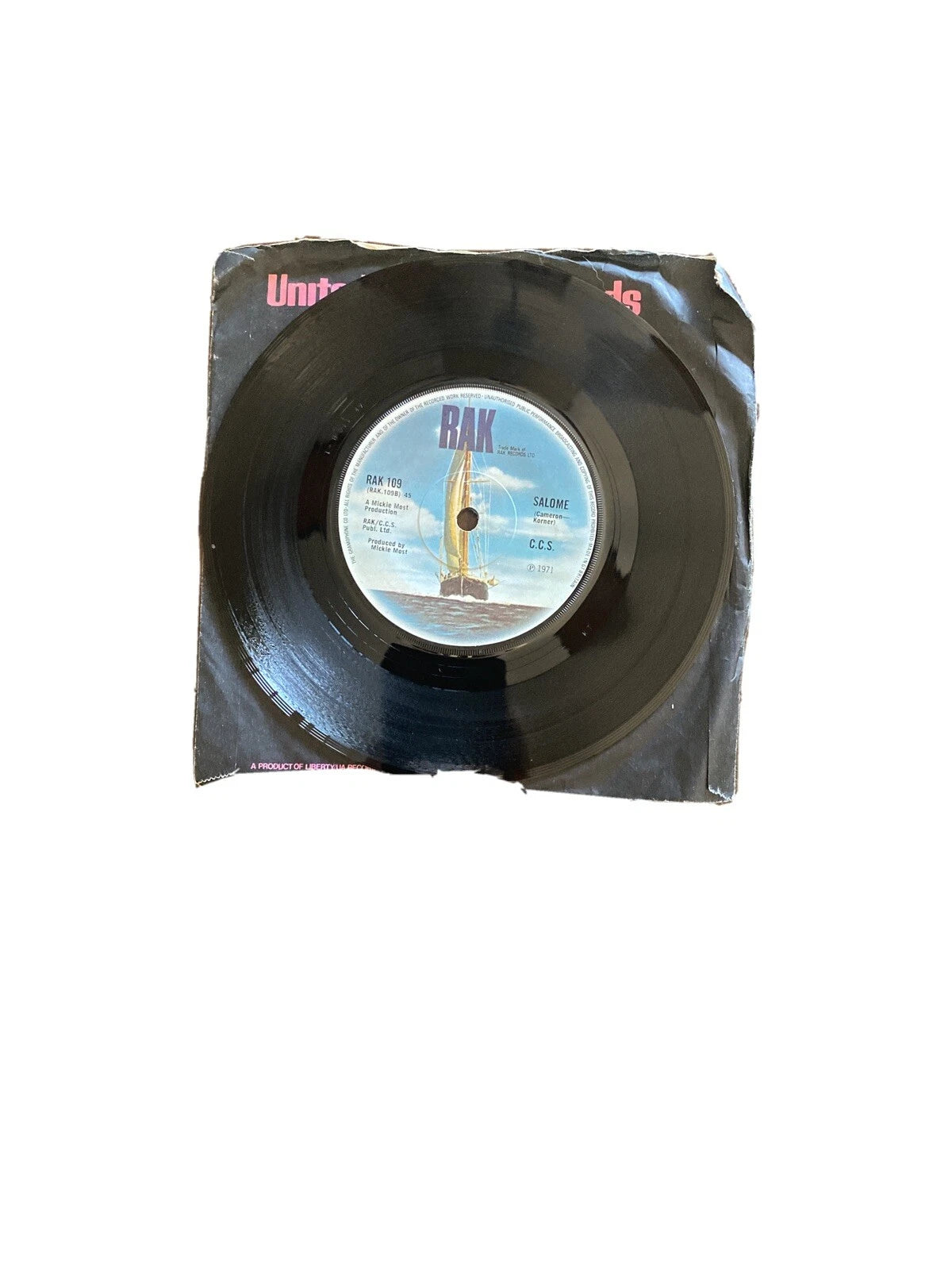 CCS Walking 7" Rak RAK109 VTG 1971 Walking/Salomem UK IMPORT
