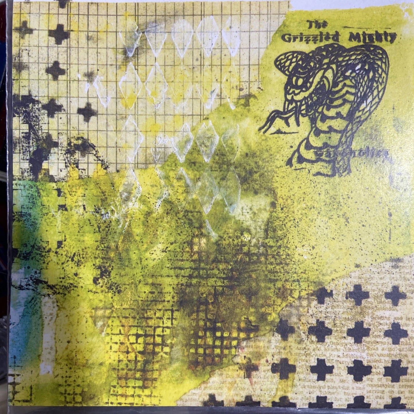 The Grizzled Mighty Wallflower 7” Sheet & Patch Colored Vinyl blue tie dye