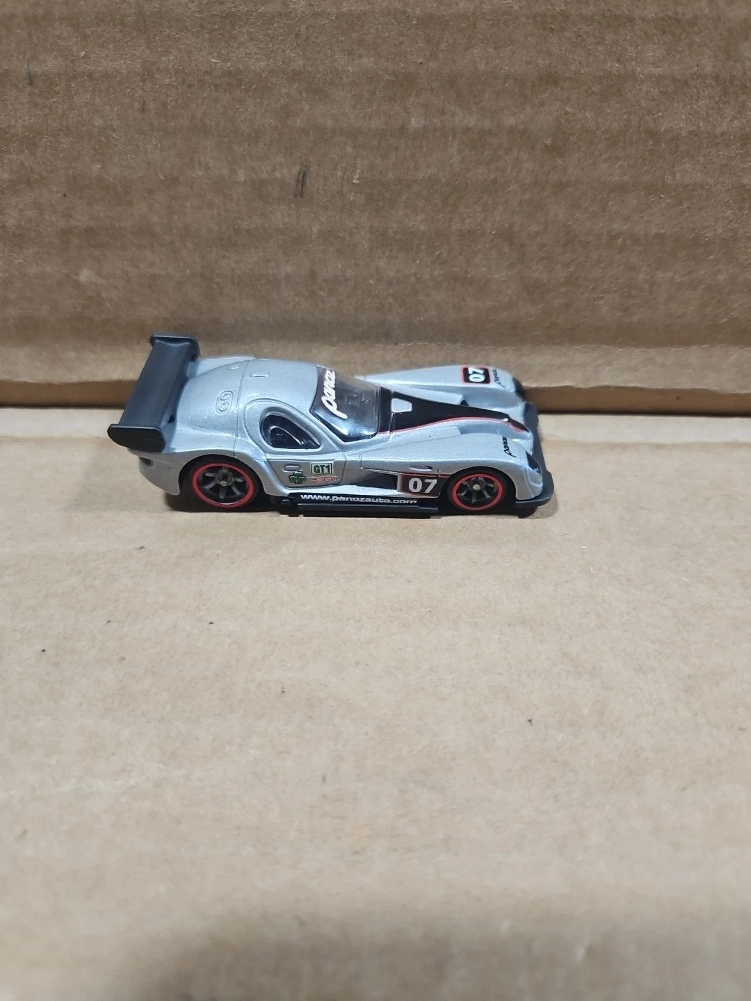 Hot Wheels Speed Machines SILVER Panoz GTR-1 Red Line 1:64 Scale