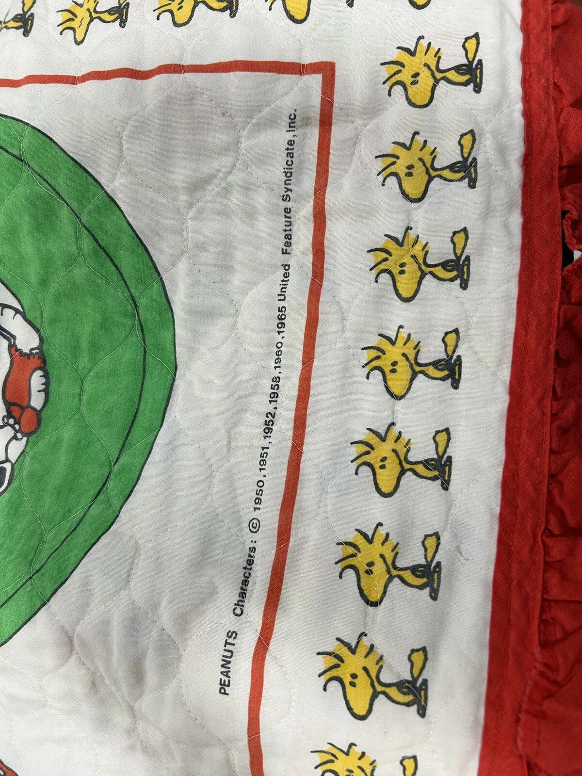 1965 Peanuts Baby Blanket 35x44