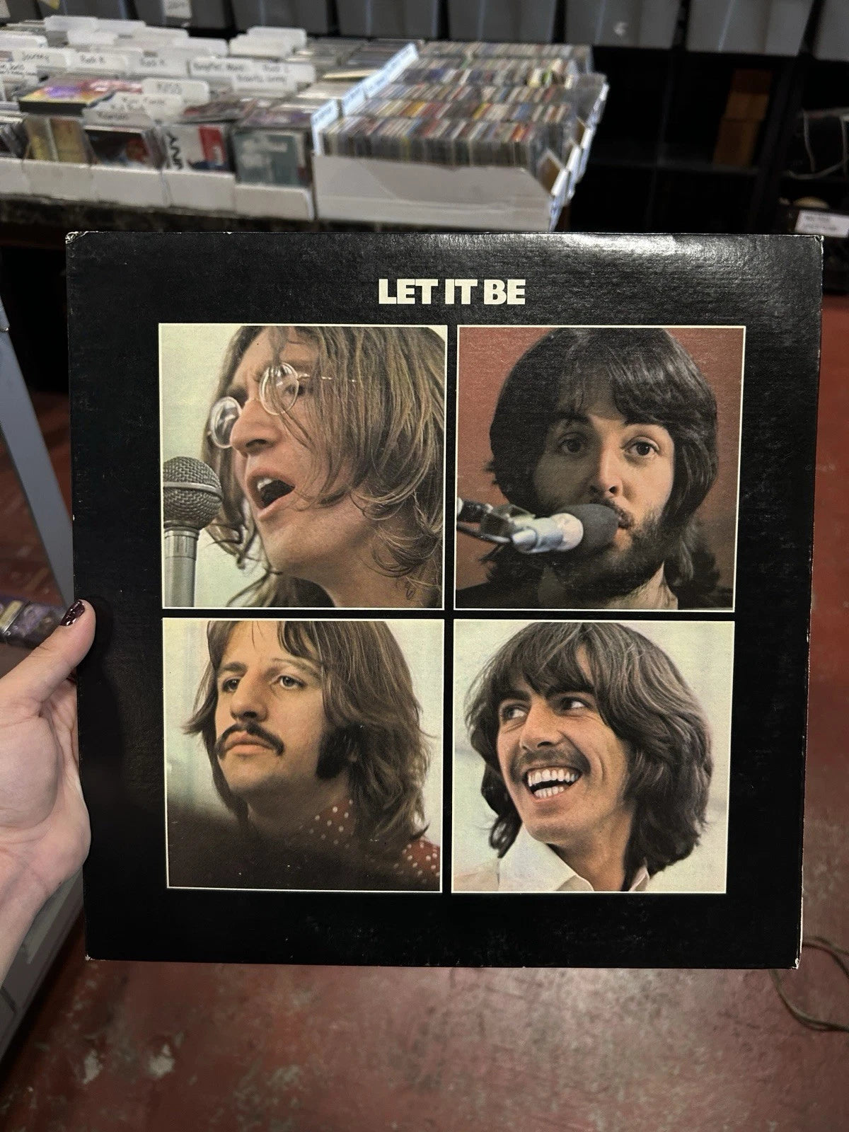 THE BEATLES LET IT BE -Red Apple AR 34001 First Press Phil+Ronnie Signed Wax Ex