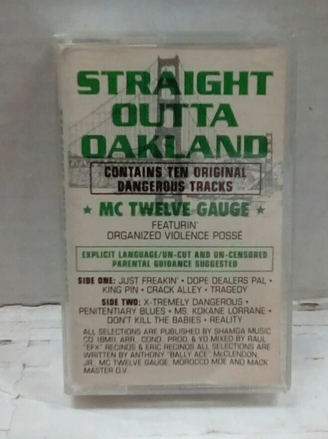 MC Tweleve Guage Straight Outta Oakland Cassete RDC-8032-2