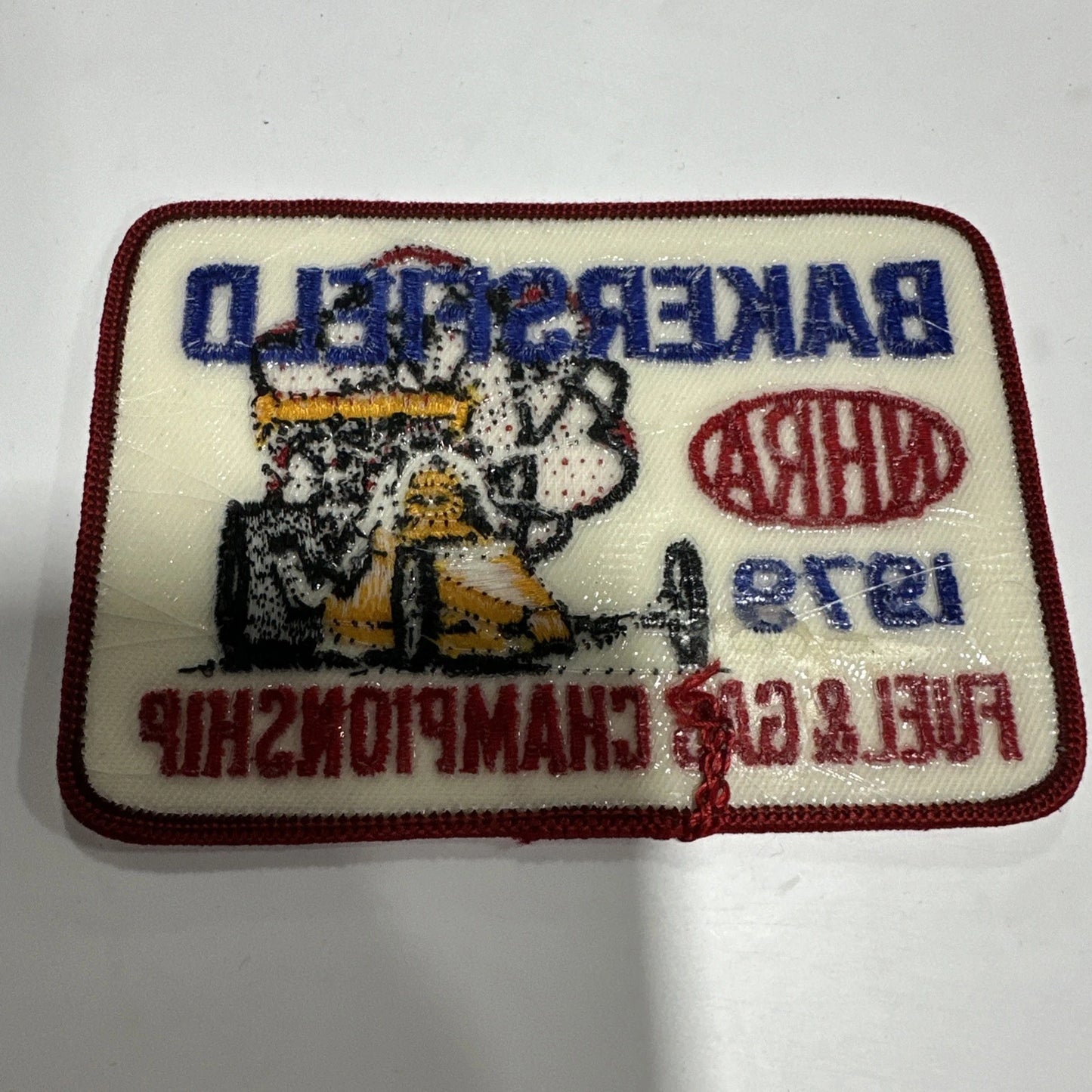VRHTF "NHRA "BAKERSFIELD US FUEL AND GAS CHAMPIONSHIP' 1979 " 4 1/4" X 3" PATCH