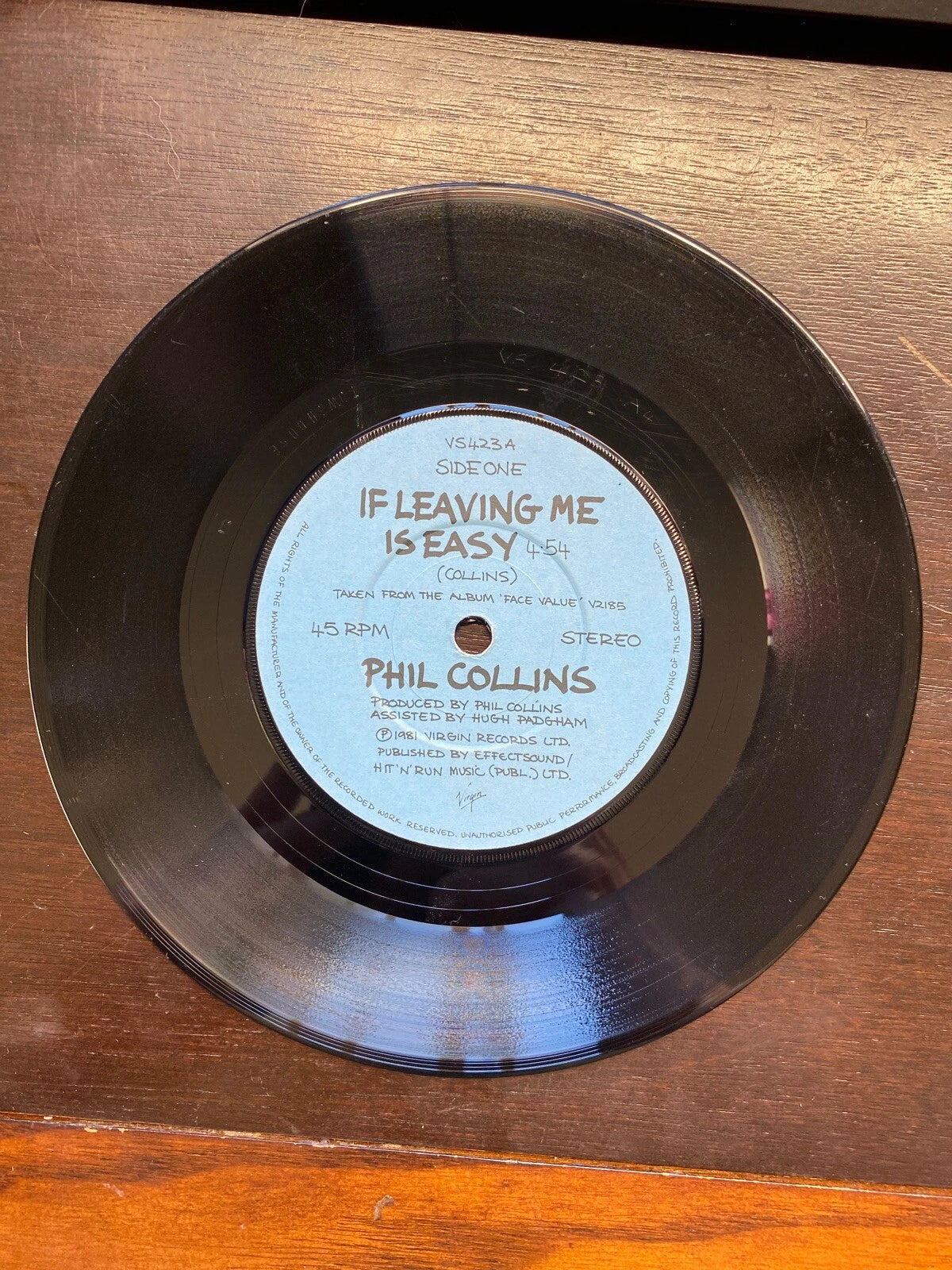 Phil Collins (If Leaving Me Is Easy) 7" Vinyl EP Record VG UK