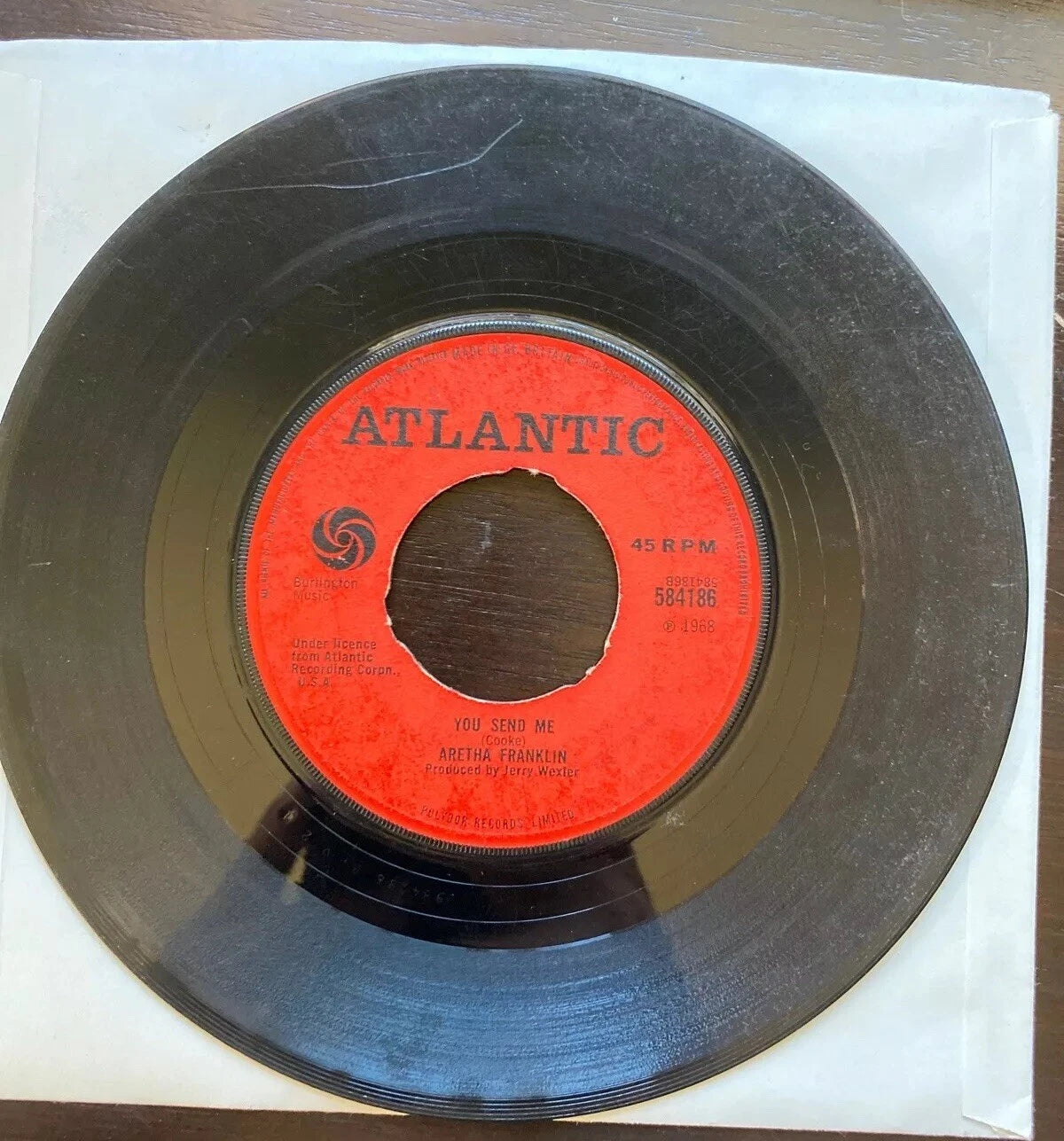 ARETHA FRANKLIN - THINK / YOU SEND ME - 7" UK ORIGINAL RELEASE SINGLE