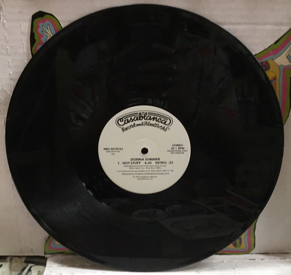 Donna Summer Hot Stuff 12” Promo Single Sided Record NBD20159DJ