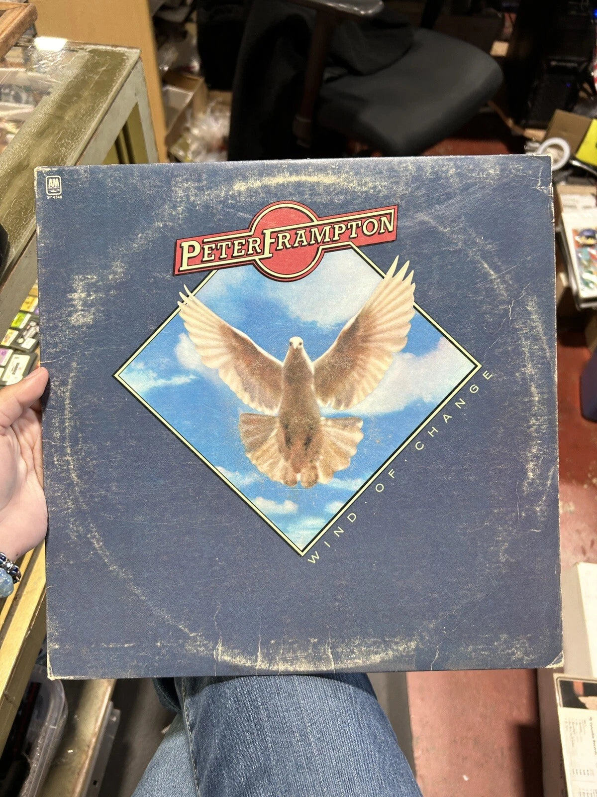 Peter Frampton Wind of Change Vinyl Record LP A&M SP-4348 VG+ white label promo