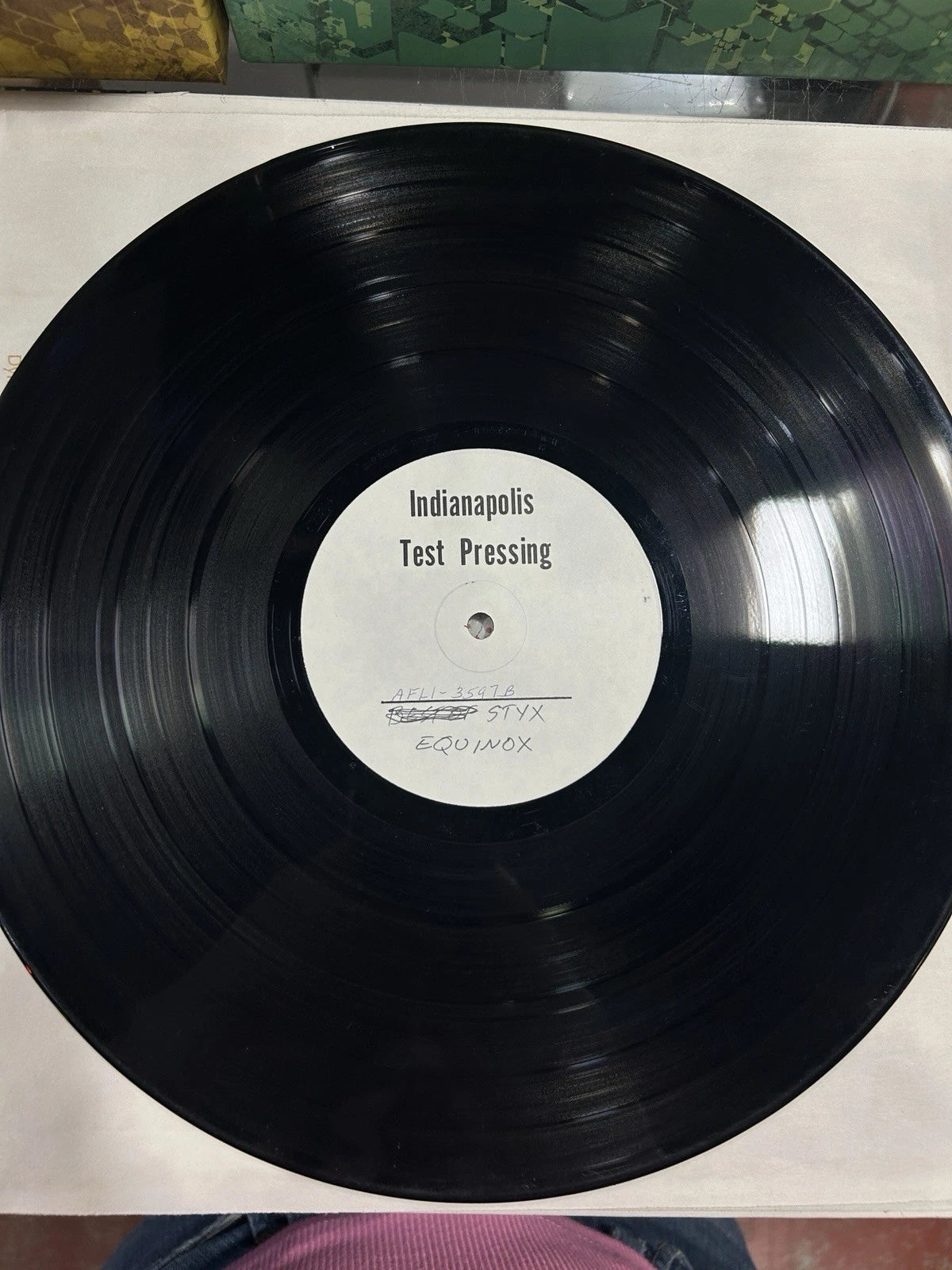 Styx Equinox Test Pressing LP