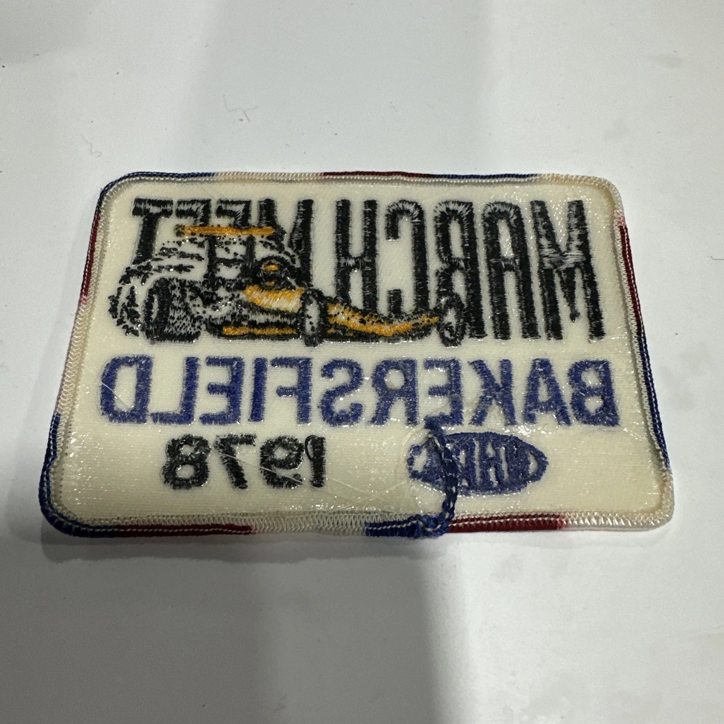 VRHTF "NHRA "BAKERSFIELD US FUEL AND GAS CHAMPIONSHIP' 1978 " 4 1/4" X 3" PATCH