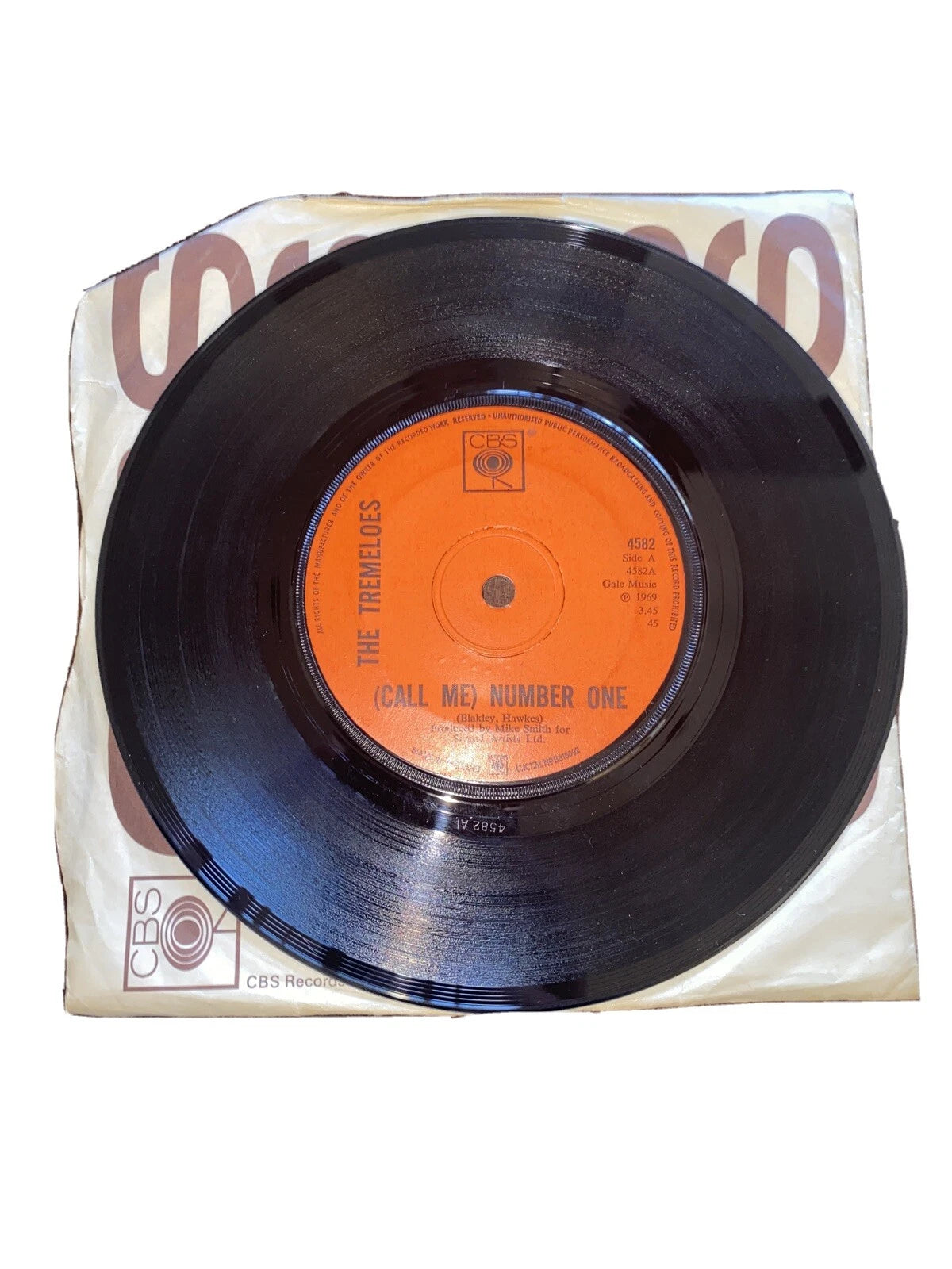 THE TREMELOES Instant Whip 1969 CBS 7" Vinyl Freak Beat Psych Rock Instrumental