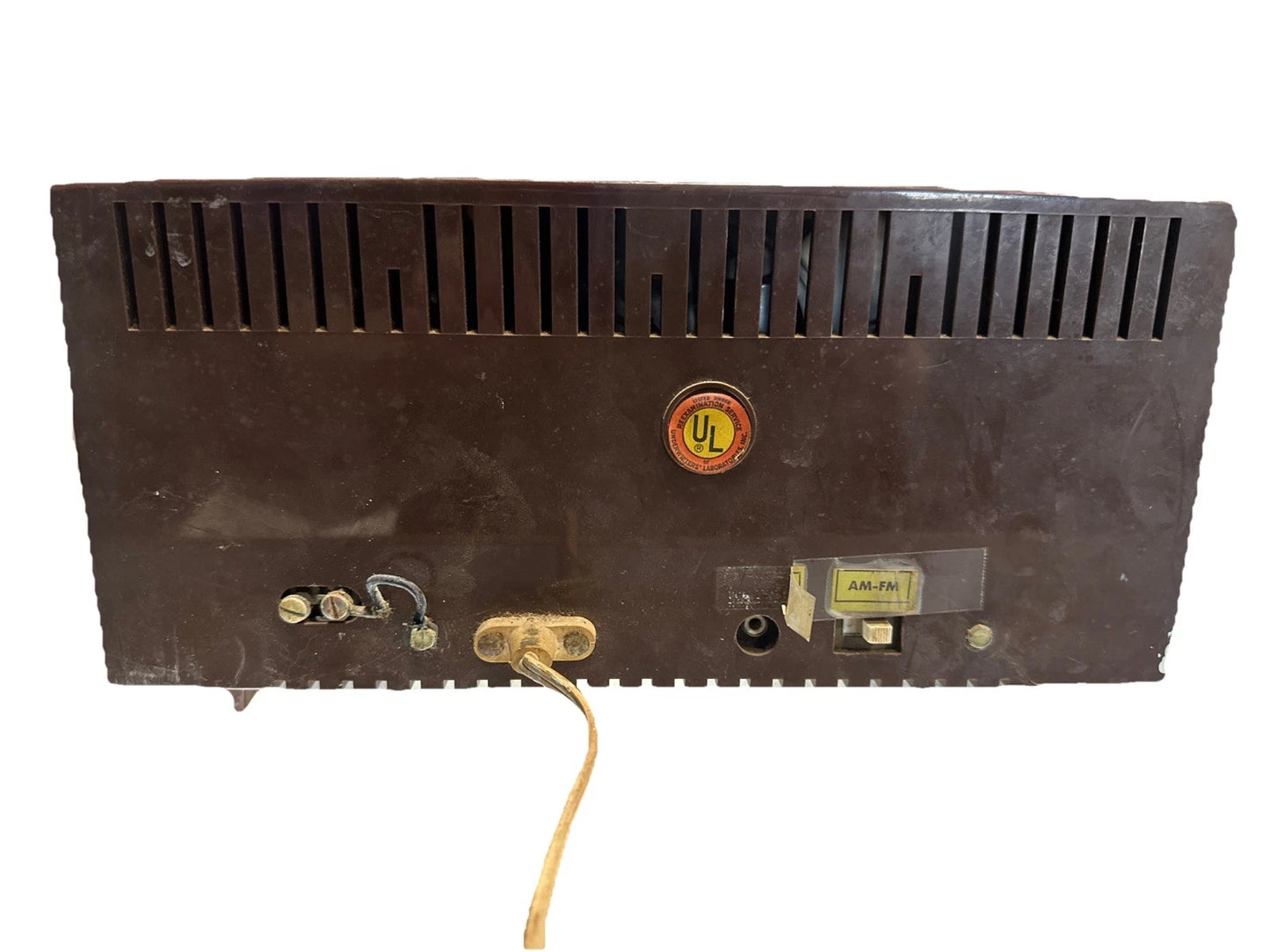 Vintage Packard Bell Speaker AM/FM Radio FOR PARTS STATIC