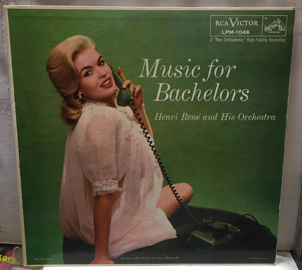 Henri Rene And His Orchestra Music For Bachelors Record LPM1046 Indianapolis