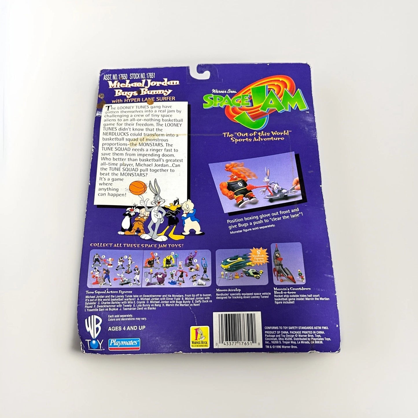 VINTAGE 1996 SPACE JAM - MICHAEL JORDAN & BUGS BUNNY - UNOPENED