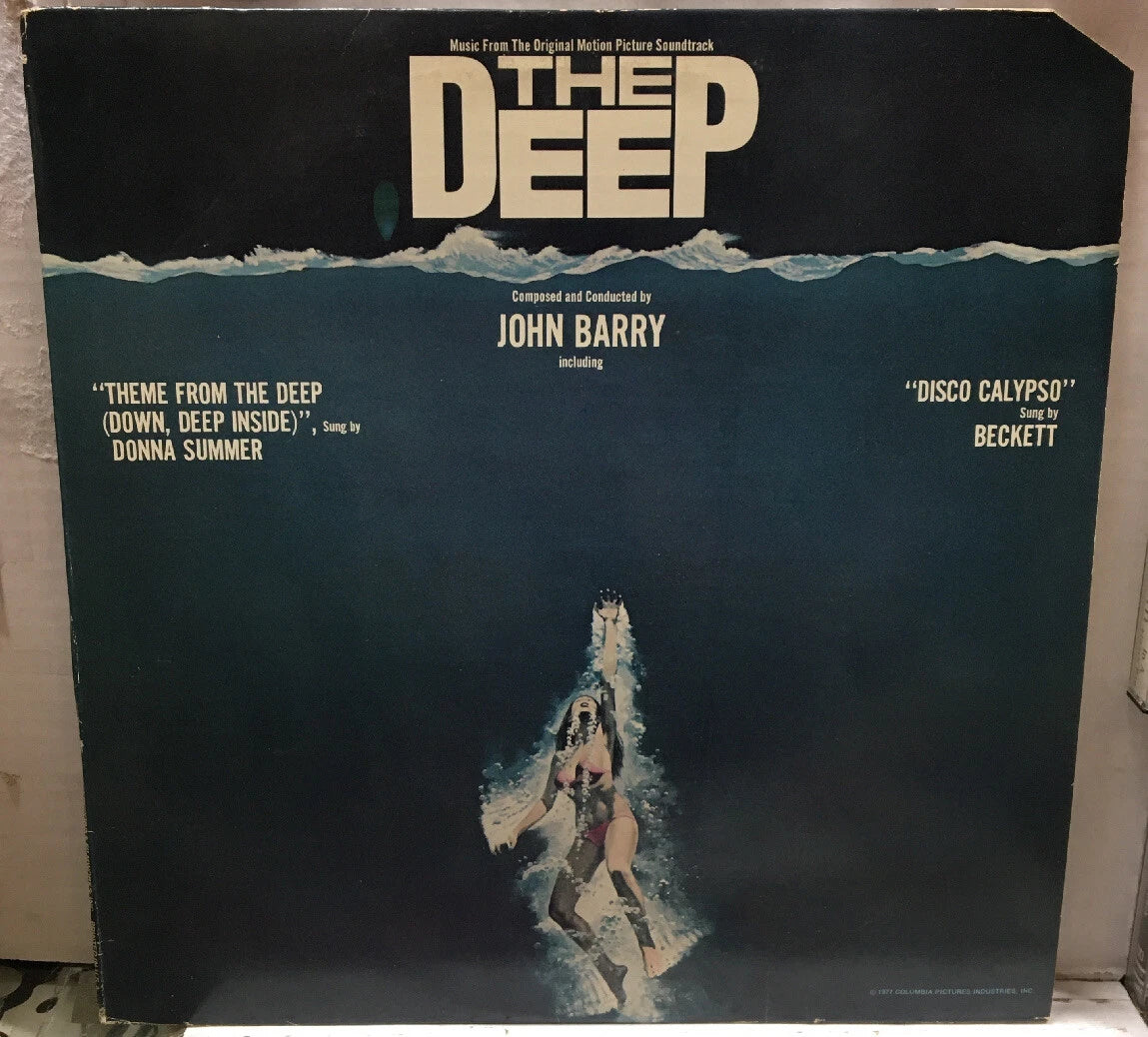 The Deep (Music From The Original Motion Picture Soundtrack) Record Blue Poster