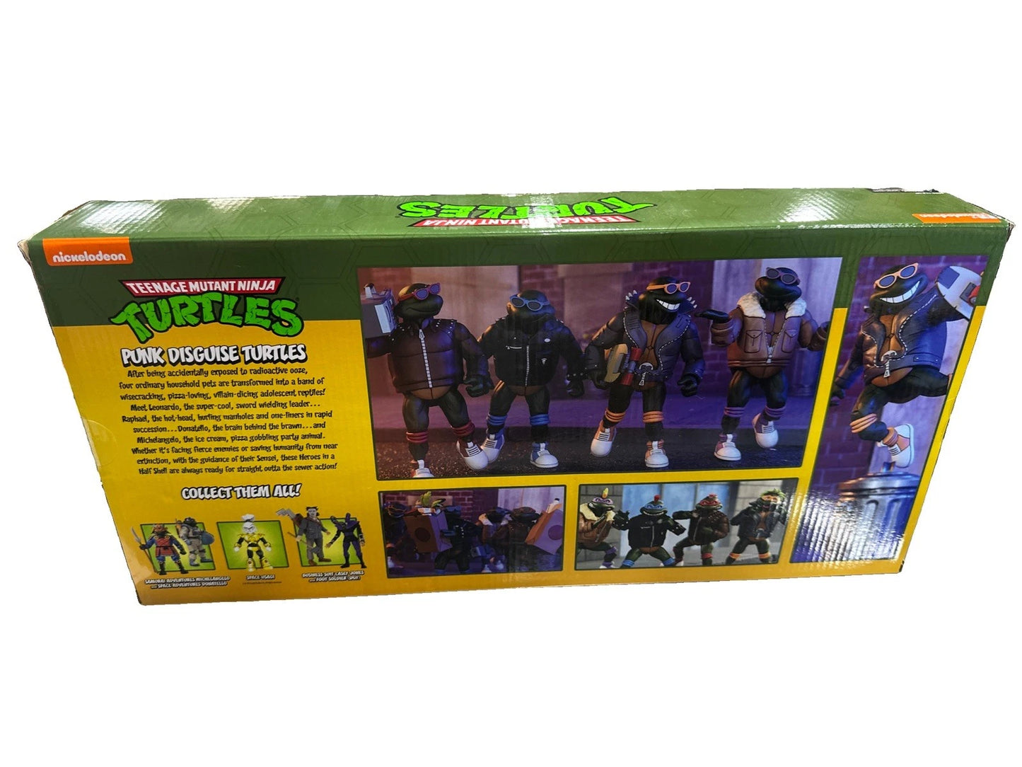 NECA TMNT Punk Disguise Turtles Haulathon 2024 Exclusive Action Figure 4-Pack