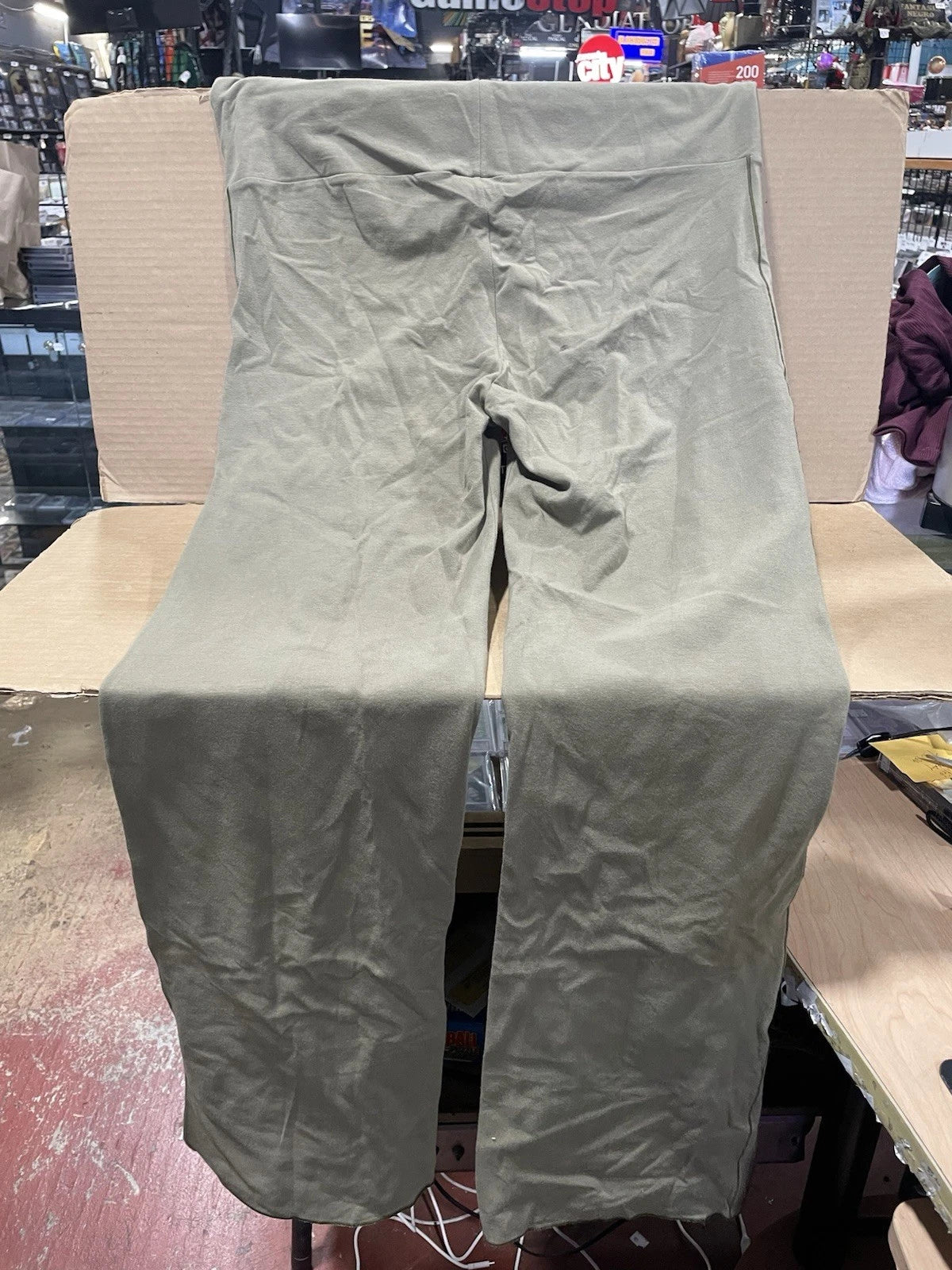 Skims Army Cotton Jersey Foldover Pant - Size 2XL