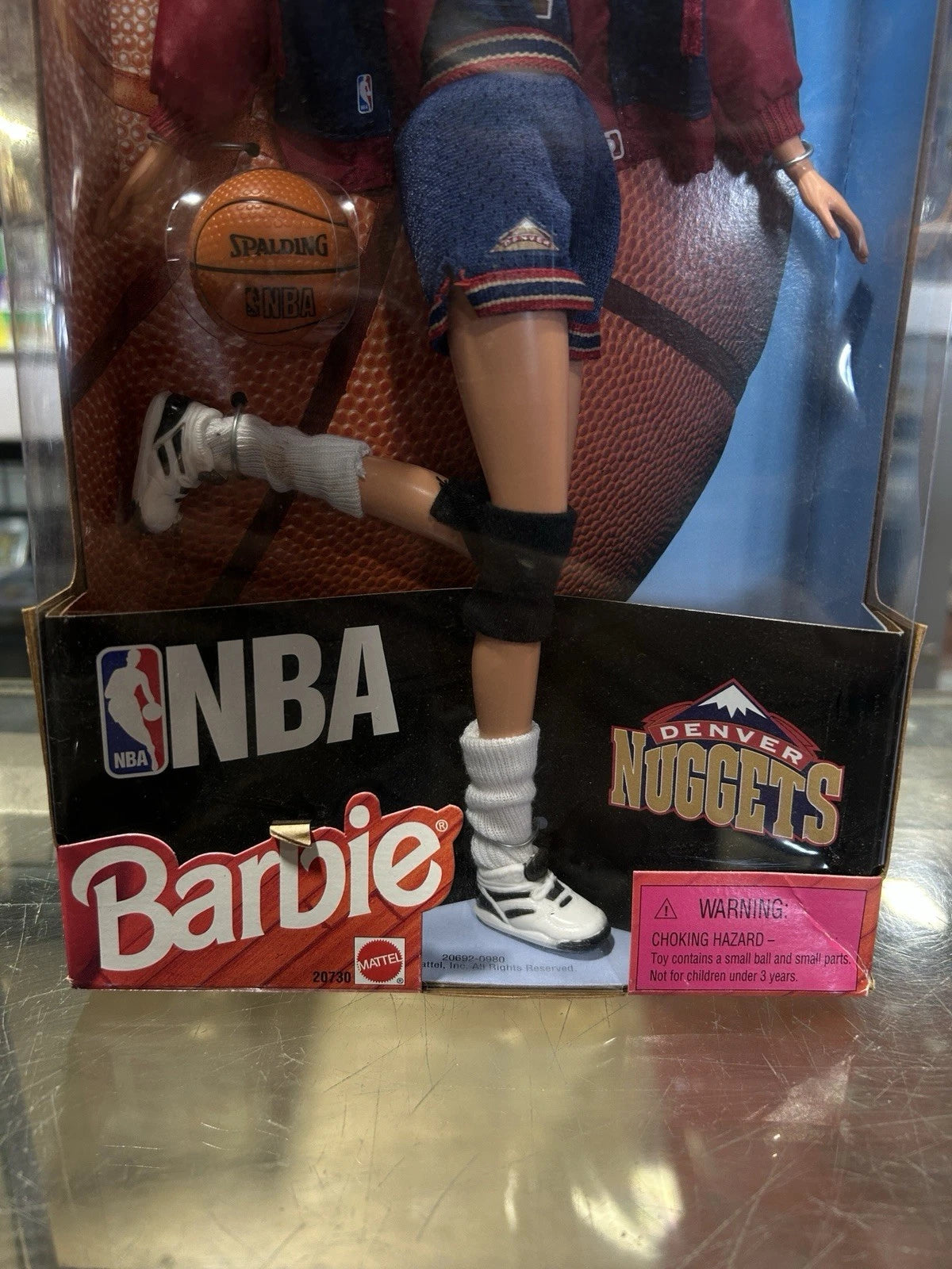 Vintage Barbie NBA Denver Nuggets Basketball Collectible 1998 Mattel 20730 New