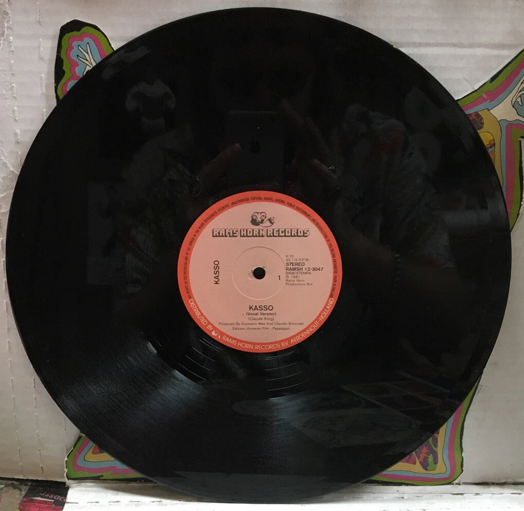 Kasso Kasso Netherlands Import 12” Single Record RAMSH12-3047