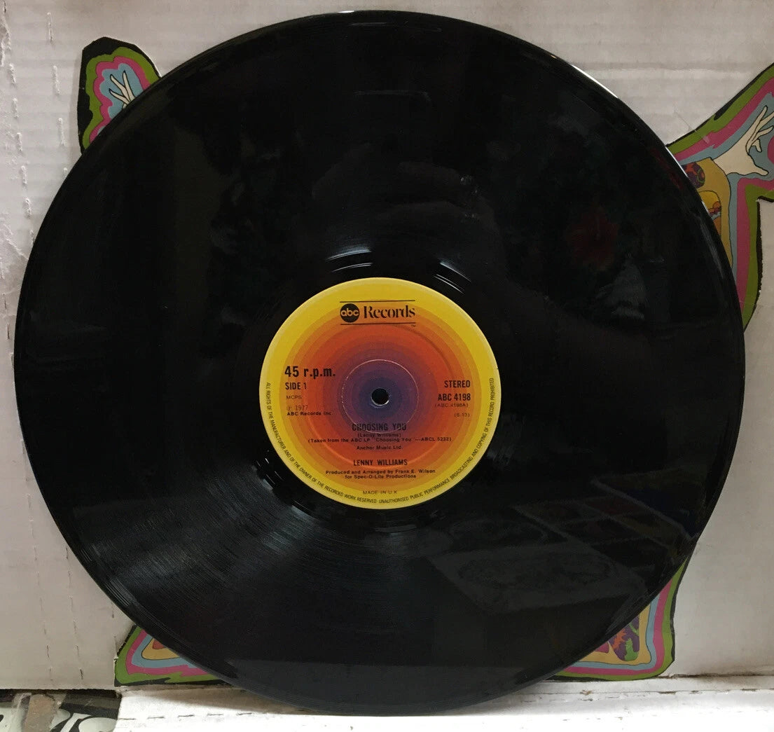 Lenny Williams Choosing You/Trust In Me 12” UK Import Record ABC4198